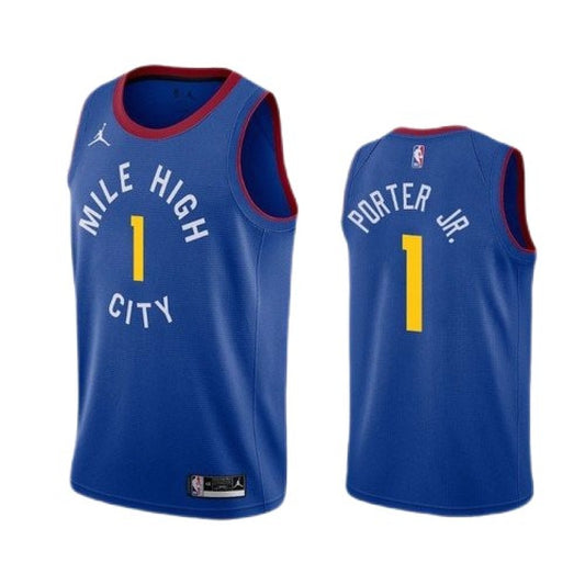 Denver Nuggets Jordan Brand 2020/21 Swingman Jersey - Statement Edition - Blue