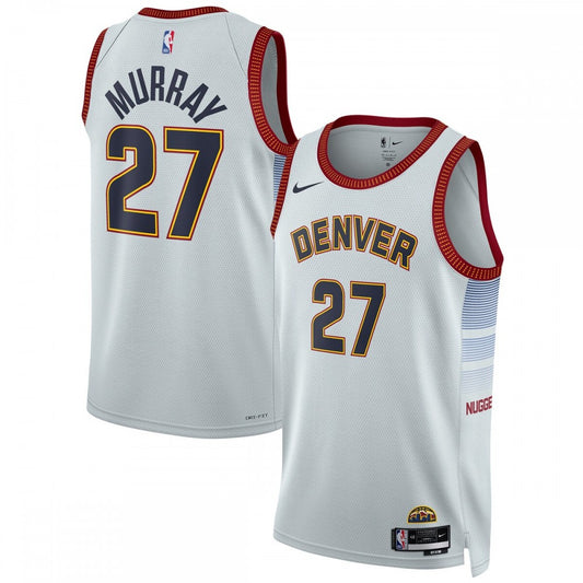 Denver Nuggets Nike Unisex 2022/23 Swingman Custom Jersey - City Edition - Gray