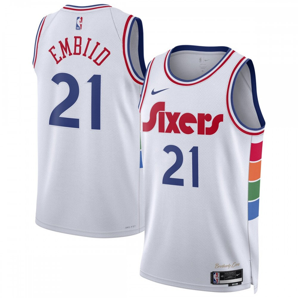 Philadelphia 76ers Nike Unisex 2024/25 Custom Swingman Jersey - City Edition - White