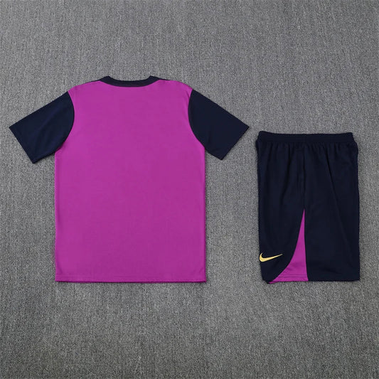 2025/2026 Barcelona Training Wear Purple Set Shirt