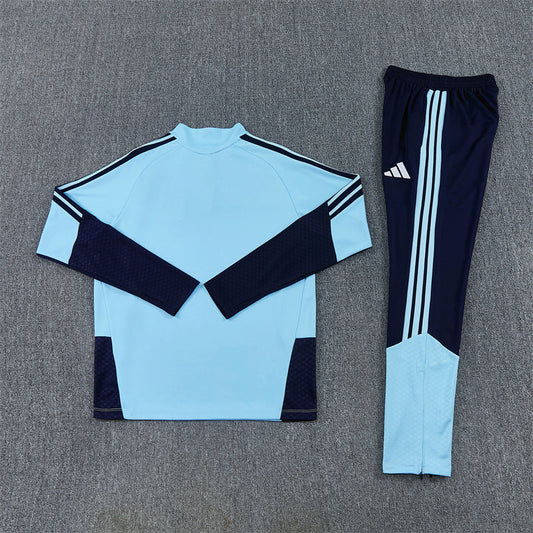 2026/2027 Argentina Half-Pull Light Blue Tracksuit
