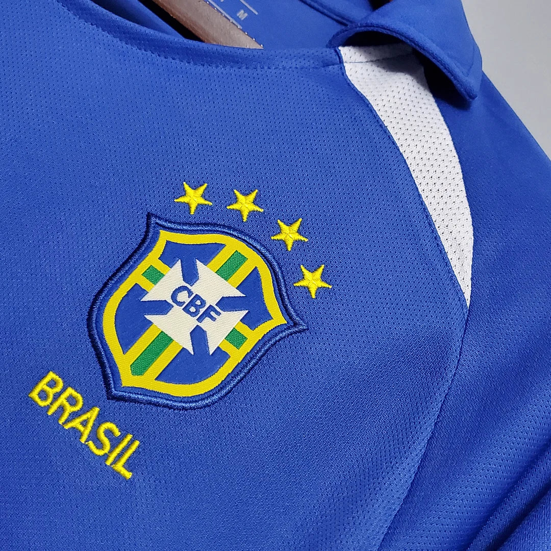 2002 Retro Brazil Away Football Shirt