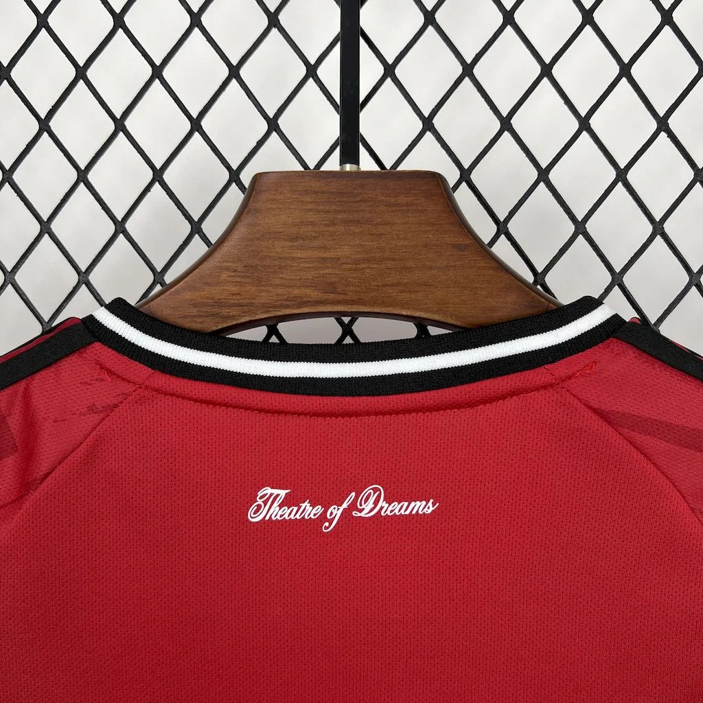 2025/2026 Manchester United Home Football Shirt Kids Size