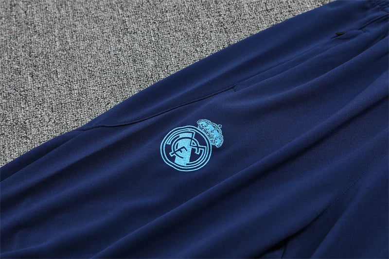 2025/2026 Real Madrid Blue Half-Pull Tracksuit