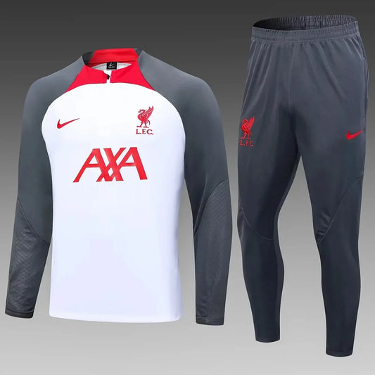 2023/2024 Liverpool Half-Pull Grey Tracksuit