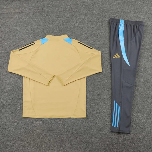2024/2025 Argentina Half-Pull Tracksuit Gold