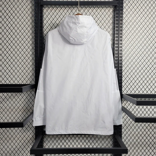 2023/2024 Real Madrid Men's Adidas Windbreaker White