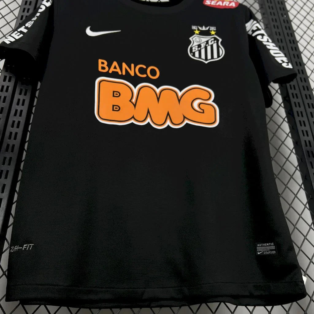 2011/2012 Retro Santos Away Black Football Shirt