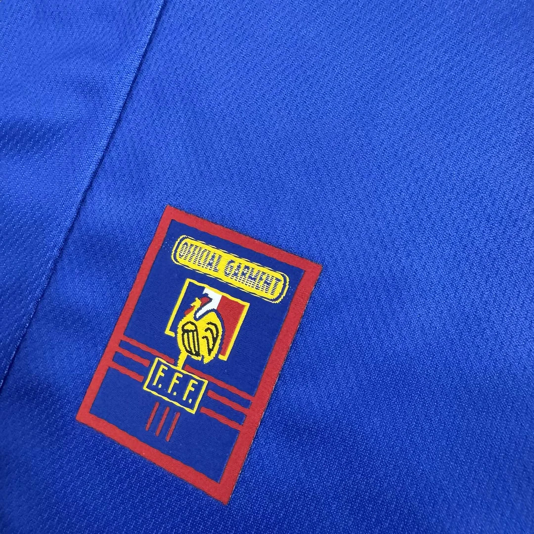 1998 Retro Long Sleeve France Home Football Shirt Kids Size