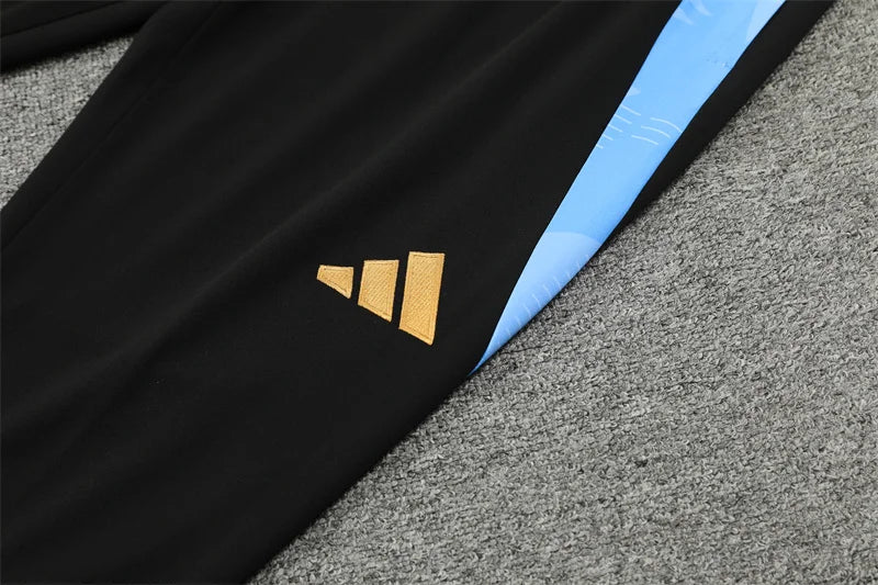 2024/2025 Argentina Half-Pull Black Tracksuit