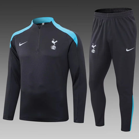 2024/2025 Tottenham Half-Pull Tracksuit Dark Grey
