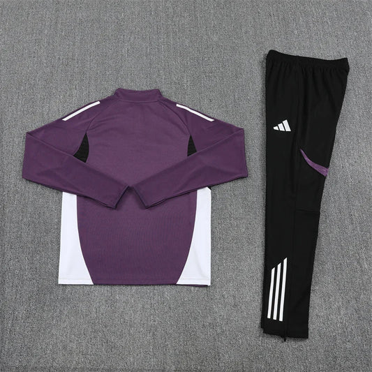 2025/2026 Manchester United Half-Pull Purple Tracksuit