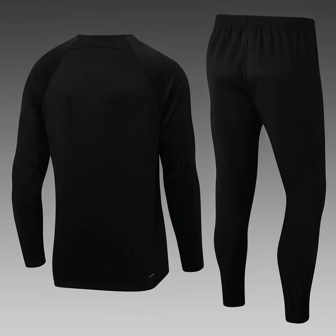 2022/2023 Psg Paris Saint-Germain Half-Pull Black Tracksuit