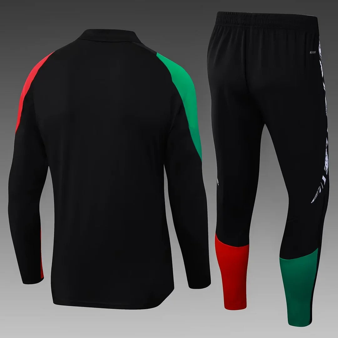 2024/2025 Arsenal Half-Pull Tracksuit Black