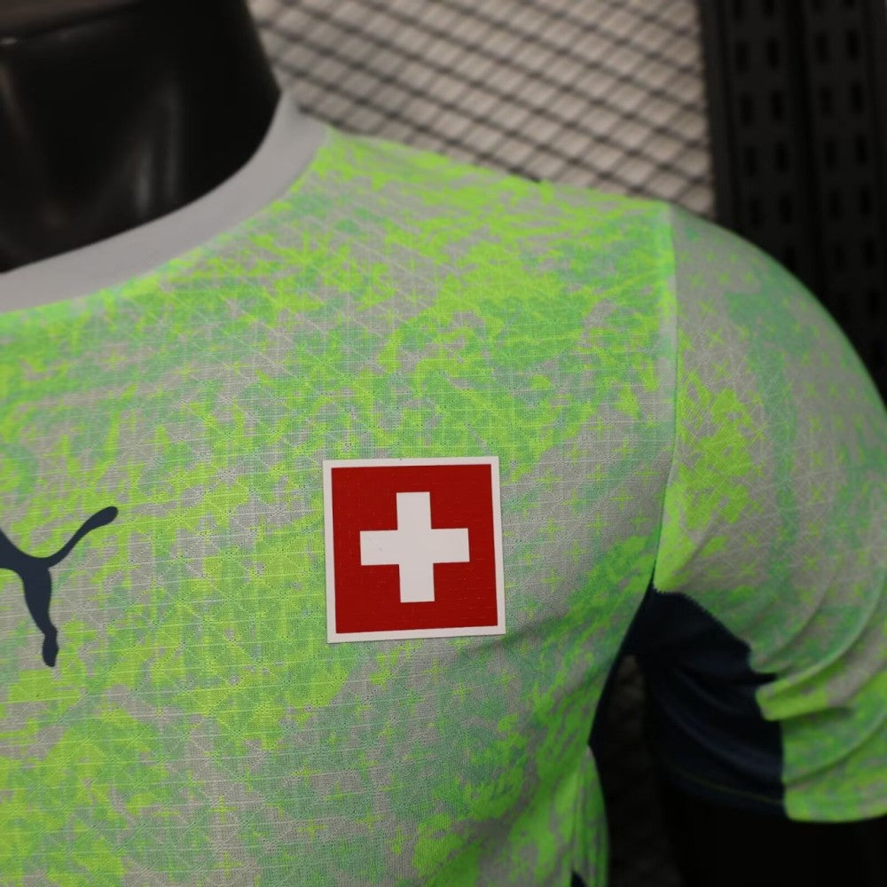 2026 Player Version Switzerland Away Green Football Shirt