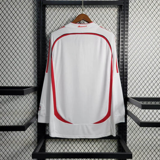 2006/2007 Retro Long Sleeve AC Milan Away Football Shirt
