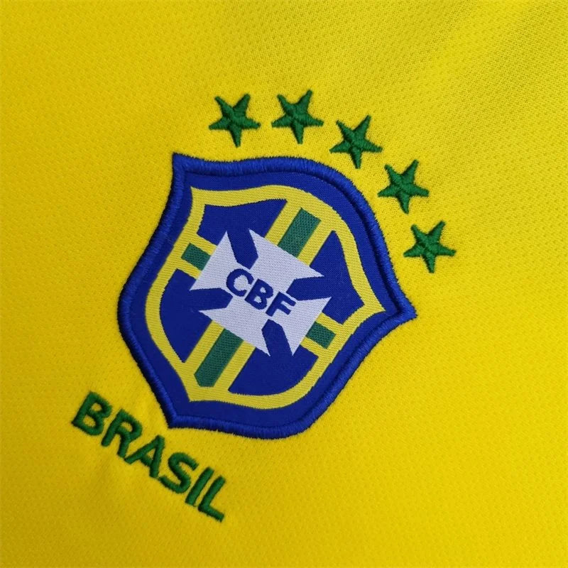 2004 Retro Brazil Home Football Shirt