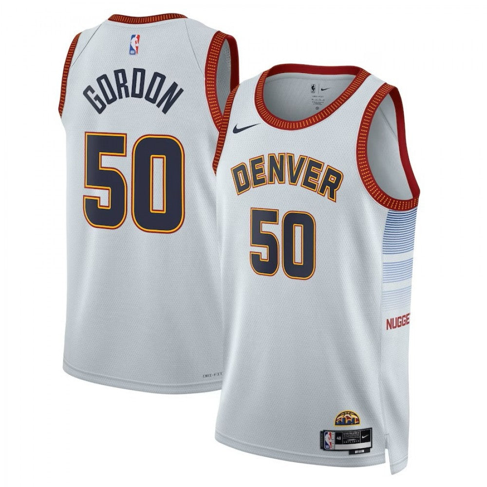 Denver Nuggets Nike Unisex 2022/23 Swingman Custom Jersey - City Edition - Gray