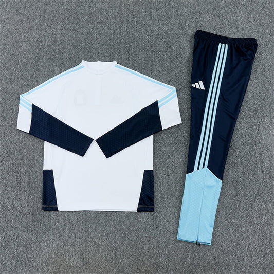 2026/2027 Argentina Half-Pull White Tracksuit