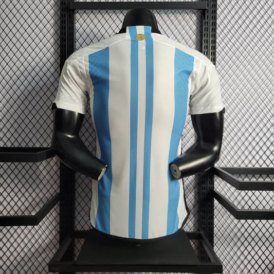 2022 FIFA World Cup Argentina National Team Home Football Shirt - Player Version