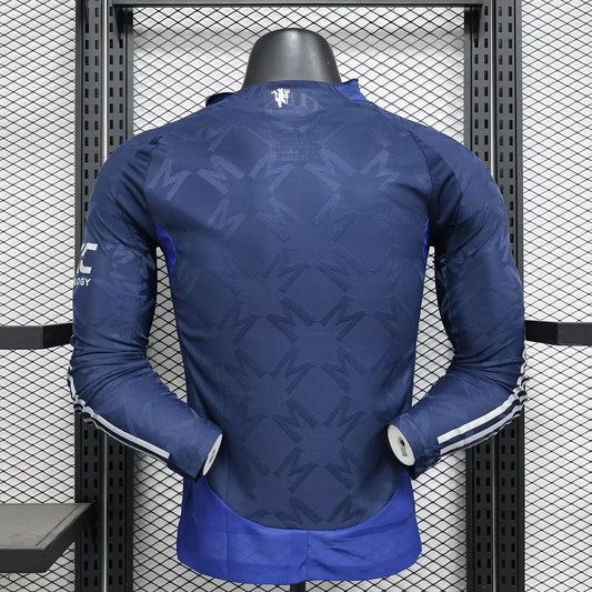 2024/2025 Long Sleeve Player Version Manchester United Away Football Shirt