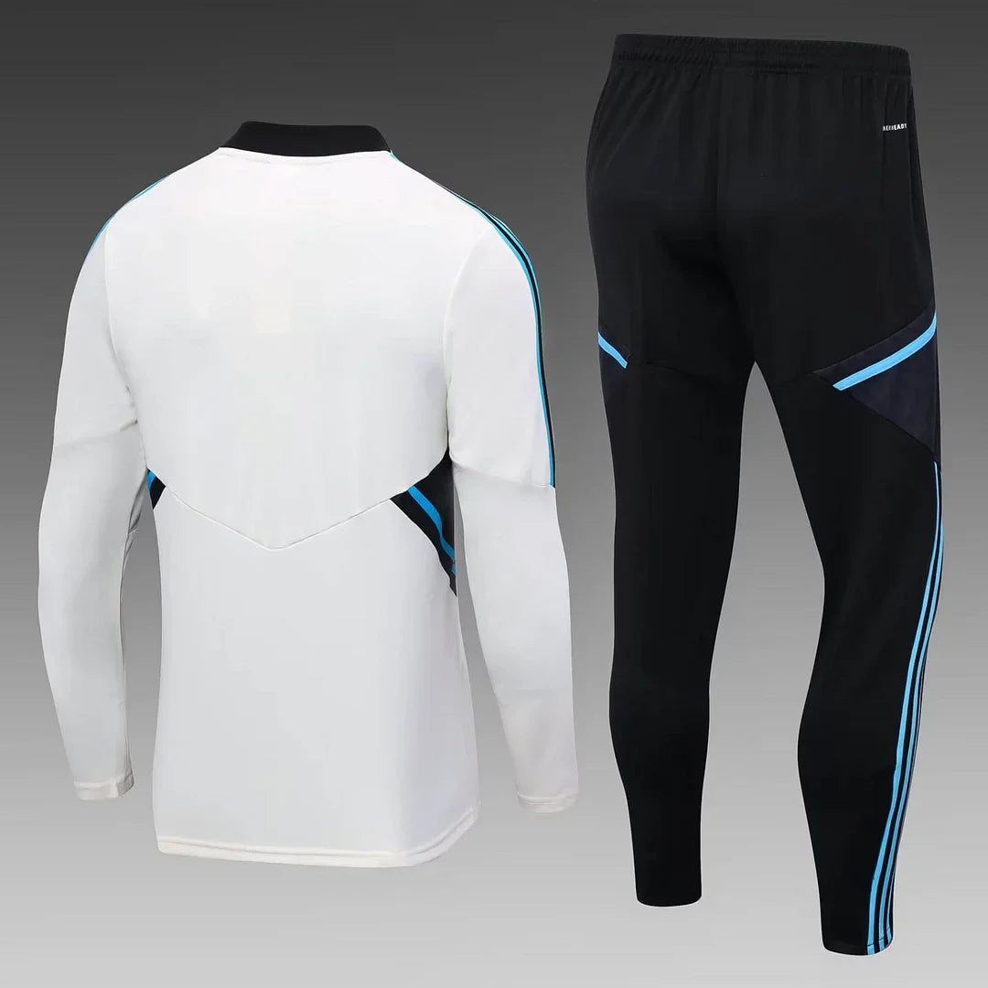 2023/2024 Manchester United Half-Pull White Tracksuit