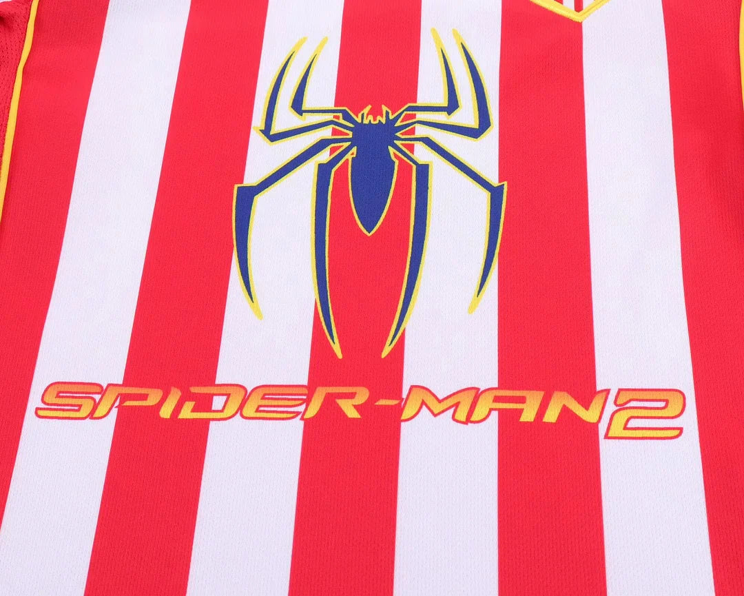 2004/2005 Retro Long Sleeve Atletico Madrid Home Football Shirt Kids Size