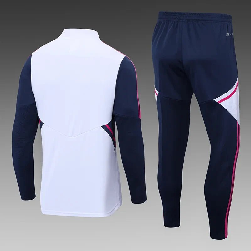 2022/2023 Arsenal Half-Pull White Tracksuit