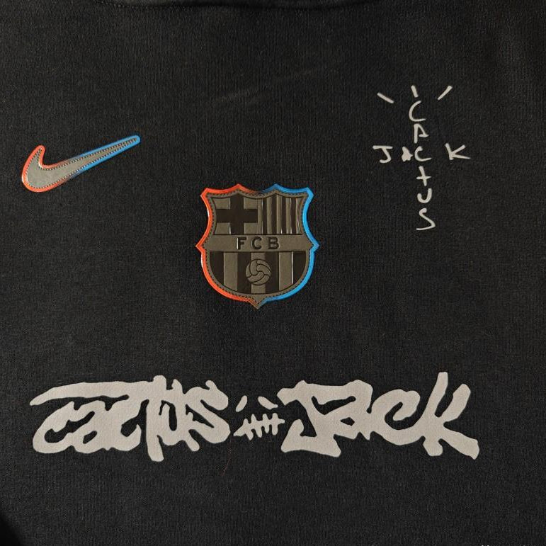 25/26 Barcelona Black Cactus Jack Hoodie Special Edition