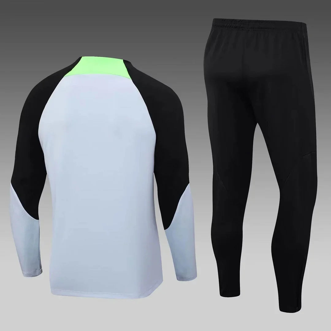 2023/2024 Liverpool Half-Pull Tracksuit Grey
