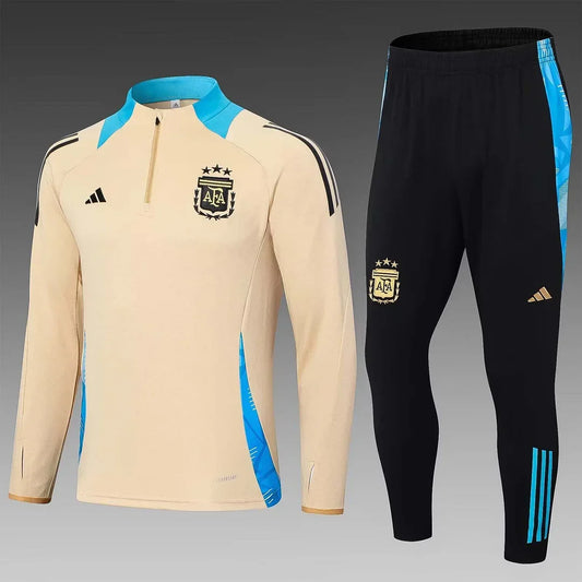 2024 Argentina Half-Pull Khaki Training Suit