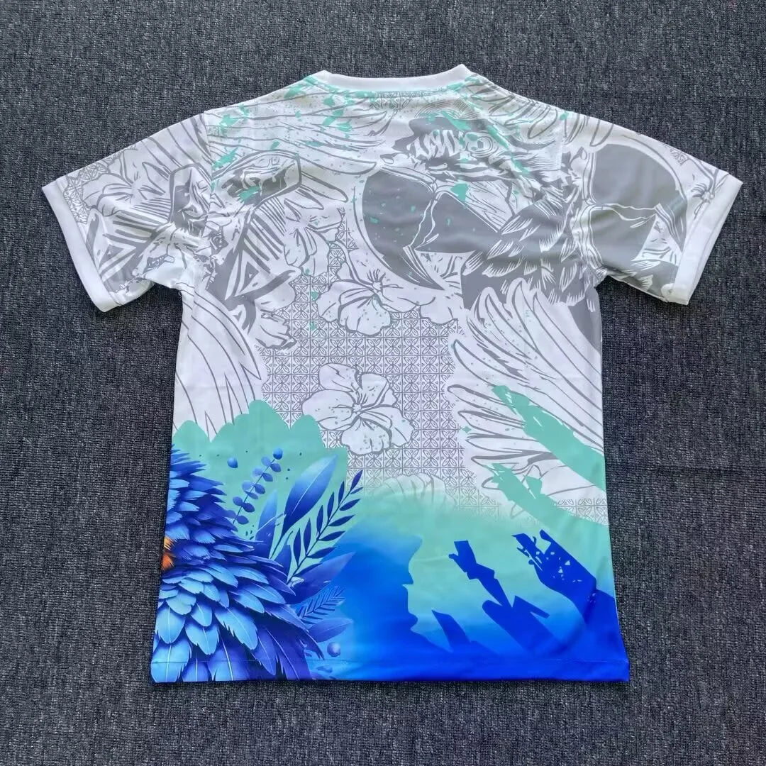 2025/2026 Brazil Special Edition White Blue Bird Football Shirt