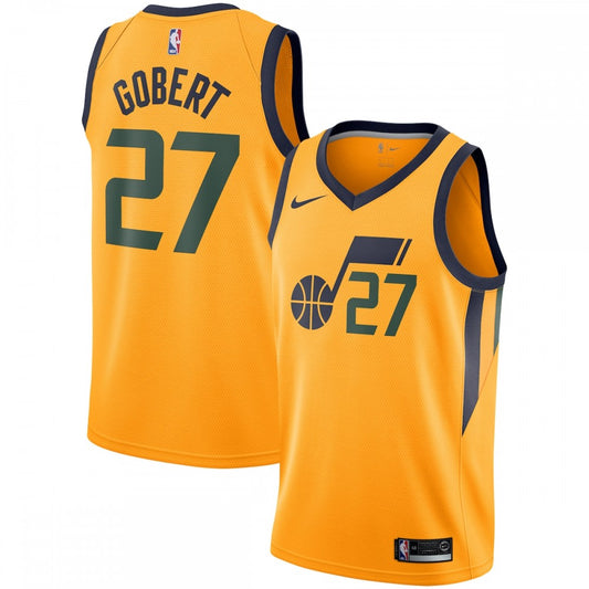 Utah Jazz Nike Swingman Custom Jersey - Statement Edition - Gold