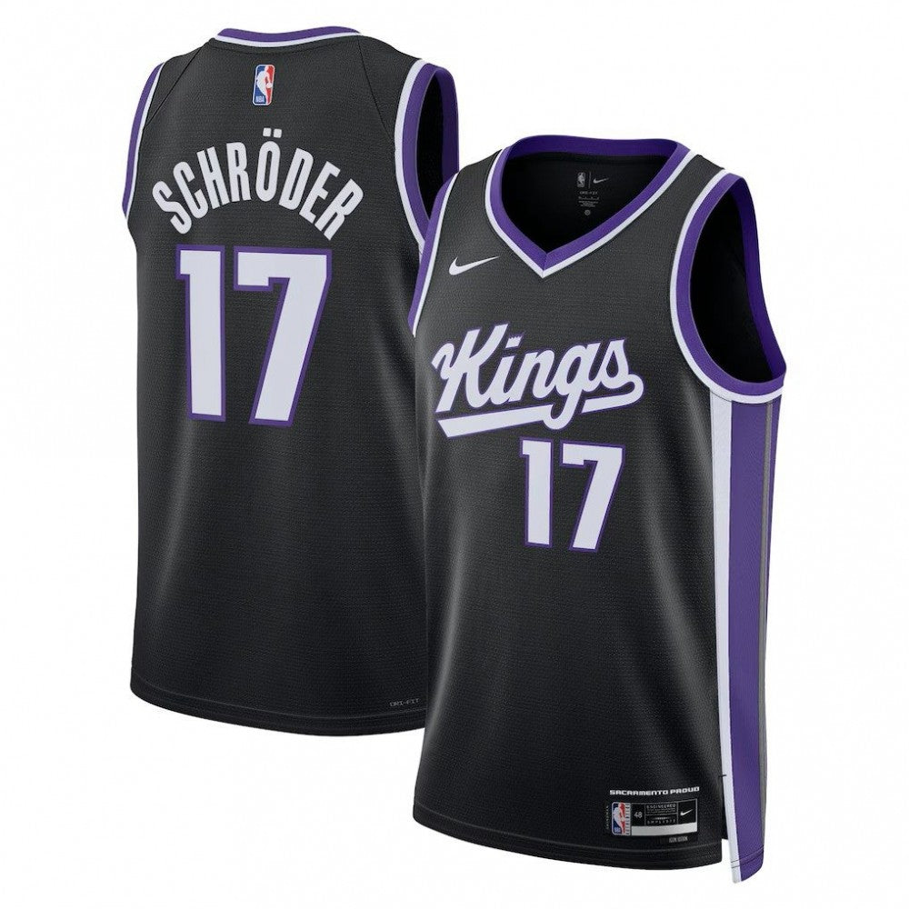 Sacramento Kings Nike 2021/22 Swingman Custom Jersey - City Edition - Black