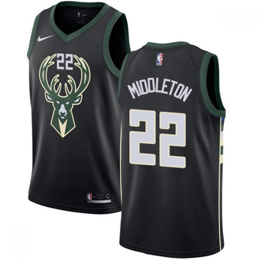Milwaukee Bucks Black Swingman Jersey - Statement Edition
