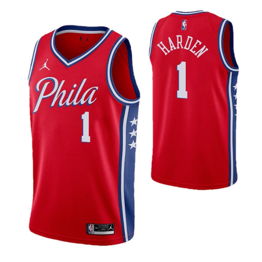 Philadelphia 76ers Jordan Brand Unisex 2022/23 Swingman Custom Jersey - Statement Edition - Red