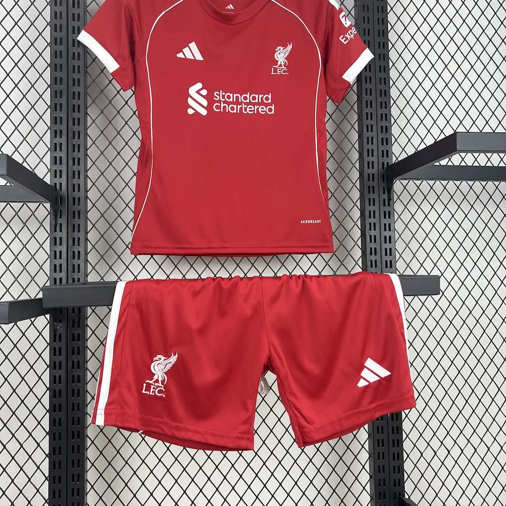 2025/2026 Liverpool Home Football Shirt Kids Size