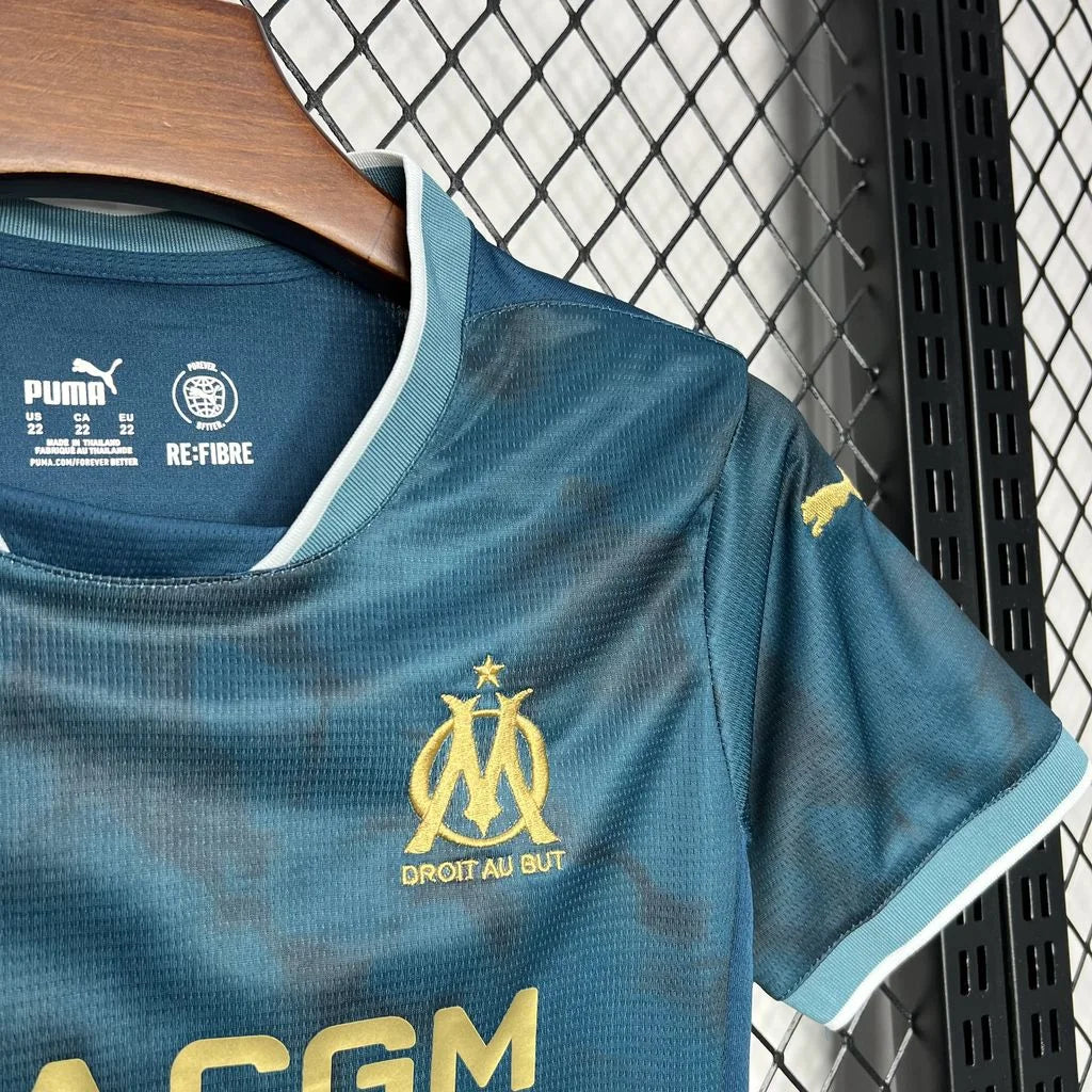 2024/2025 Olympique de Marseille Away Football Shirt Kids Size