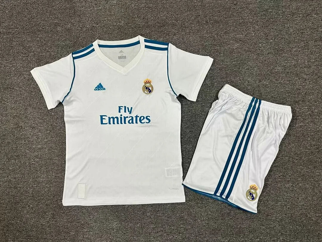 2017/2018 Retro Real Madrid Home Football Shirt Kids Size