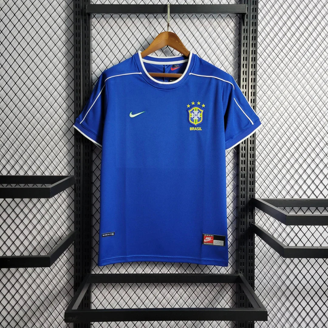 1998 Retro Brazil Away Football Shirt