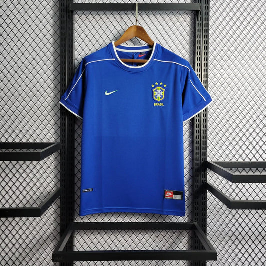 1998 Retro Brazil Away Football Shirt