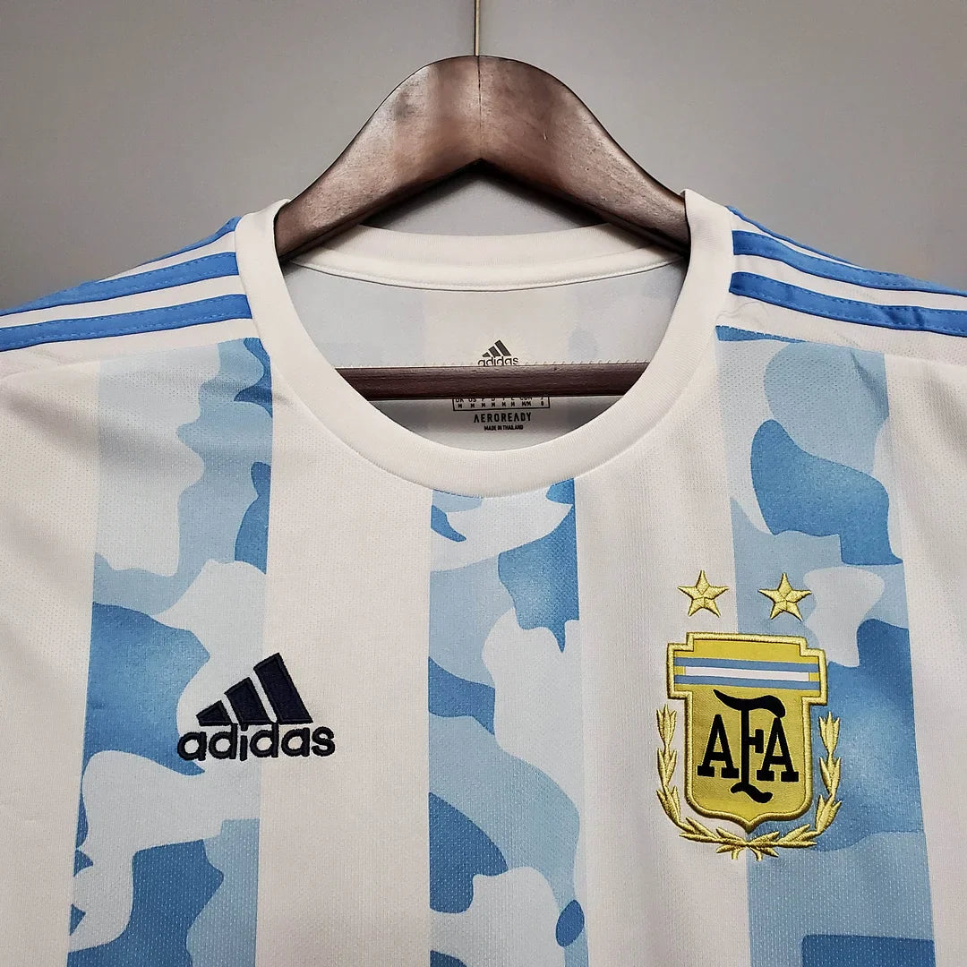 2020 Retro Argentina Home Football Shirt