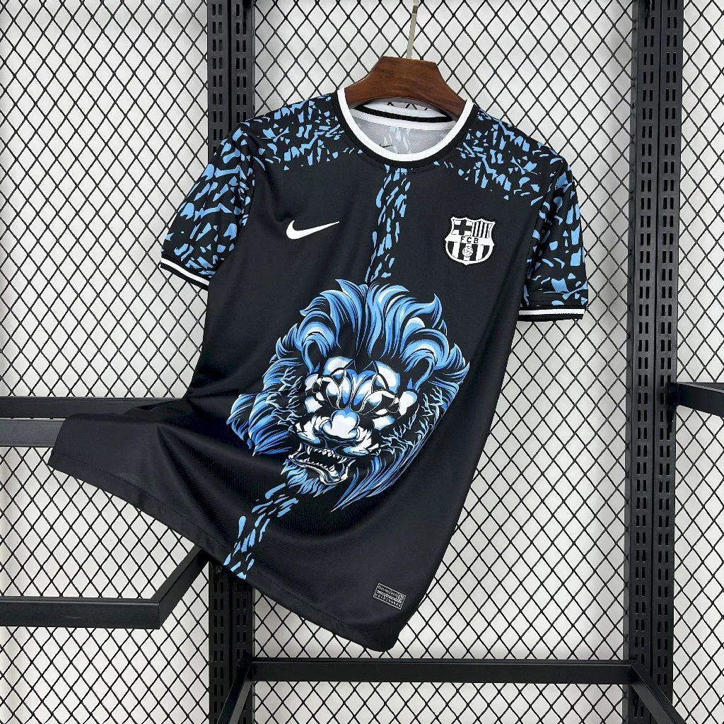 2025 Barcelona Black Lion Special Edition Football Shirt