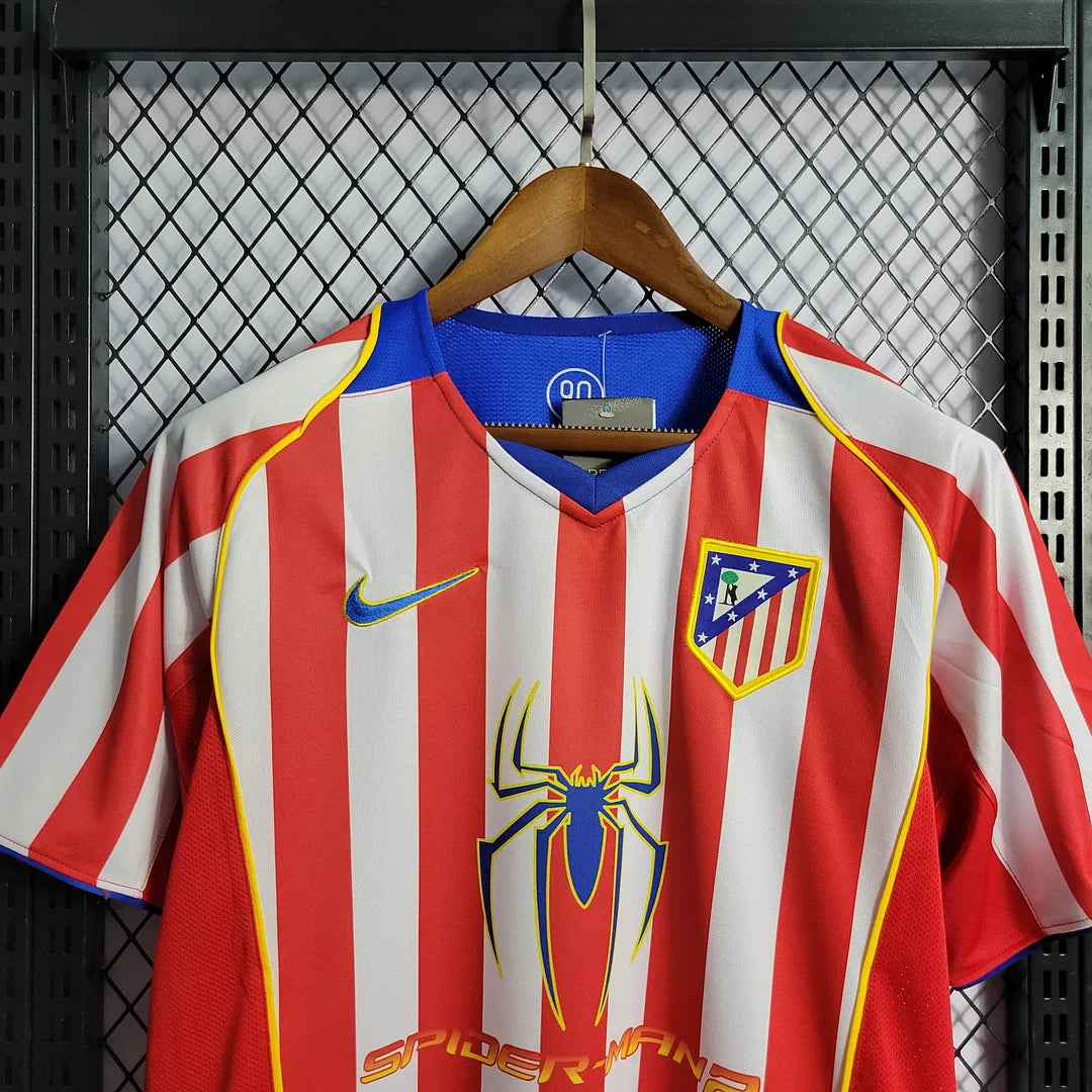 2004/2005 Retro Atletico Madrid Home Football Shirt