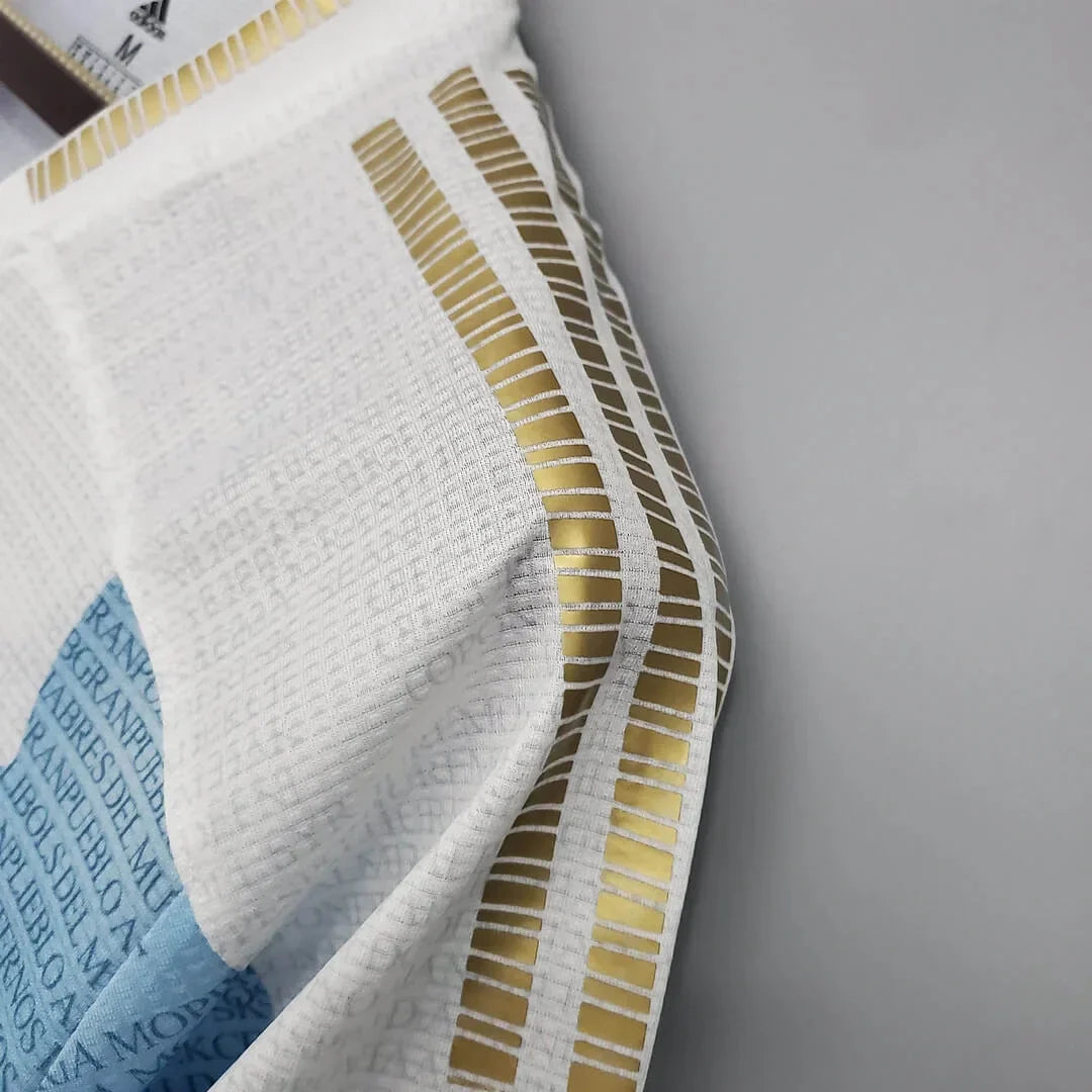 2021 Retro Argentina Soccer Jersey Maradona Special Emblem Football Shirt