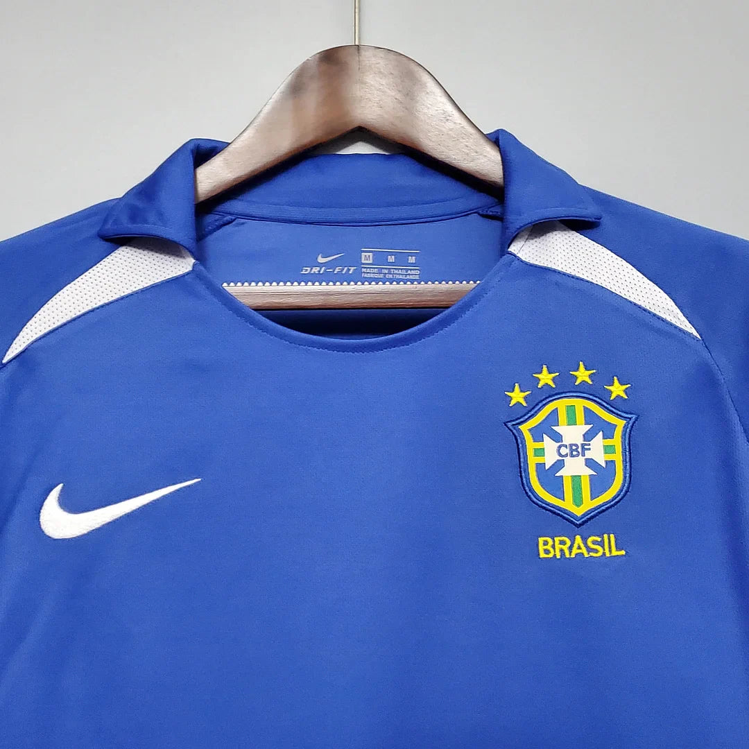 2002 Retro Brazil Away Football Shirt