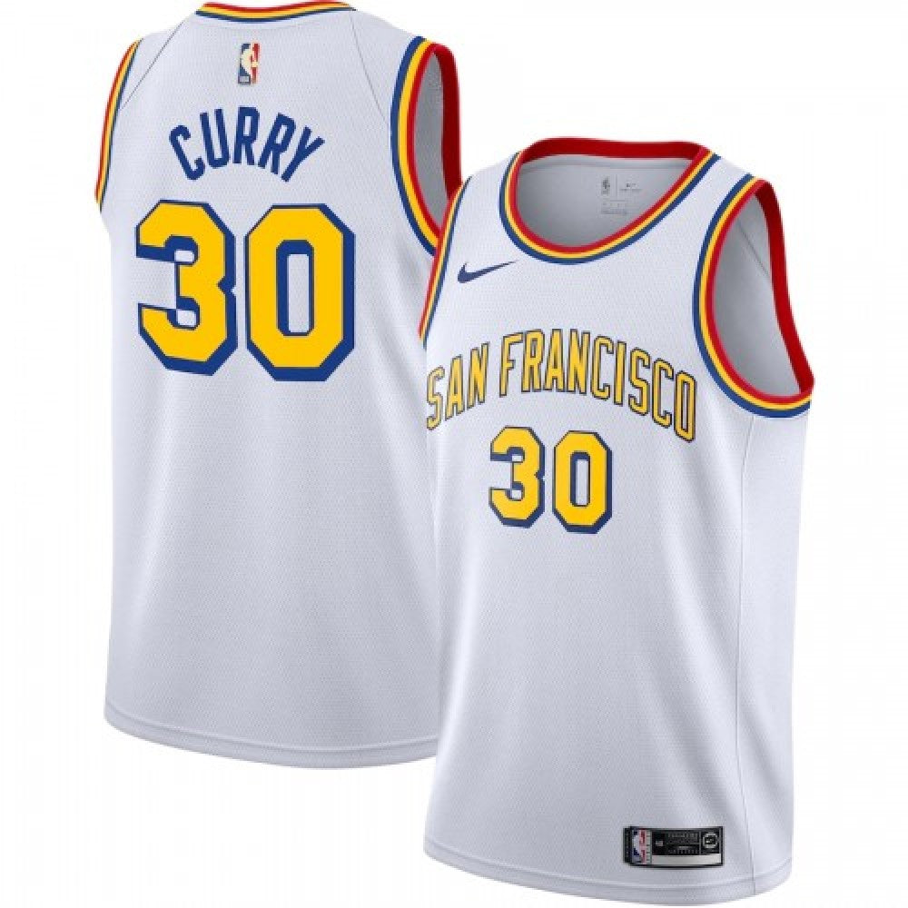 Golden State Warriors Nike Unisex 2019/20 Custom Swingman Jersey - White - Classic Edition