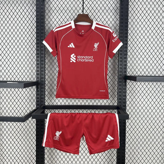 2025/2026 Liverpool Home Football Shirt Kids Size