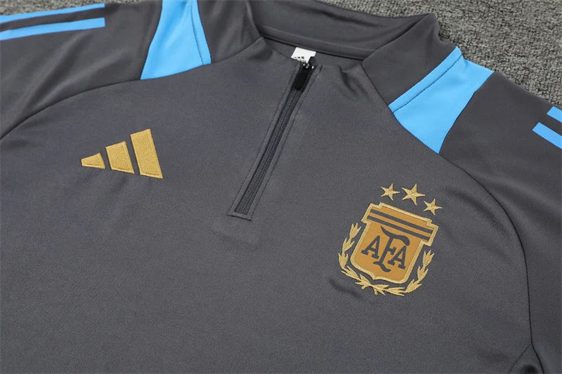 2024 Argentina Half-Pull Grey Tracksuit
