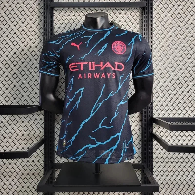 2023/2024 Manchester City Third Away Football Shirt - Player Version